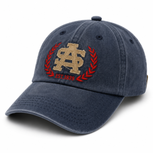 as embroidered vintage cap navy blue