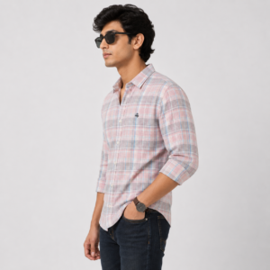 ralph lauren pink grey check 02