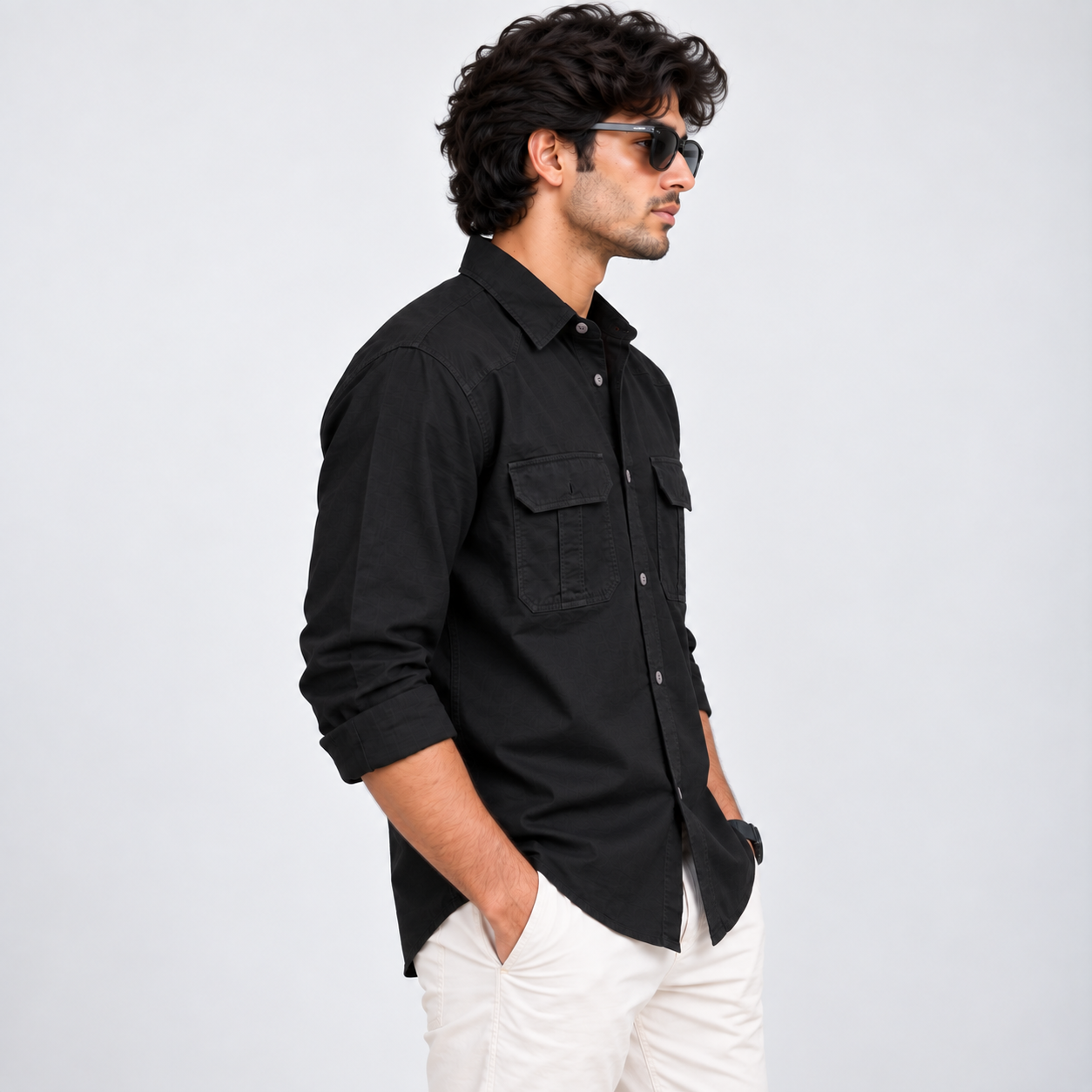 Home 8 pocket cargo baggy men's pants